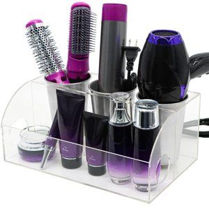 Organizador de herramientas para el cabello en acrilico